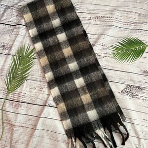 A.N.A. Black and Tan Checkered Scarf